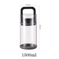 Coffee Beans Storage Vacuum Jar Kitchen Food Clear Glass Container Tea Moisture-proof Canister Home Fresh Keeping Cans