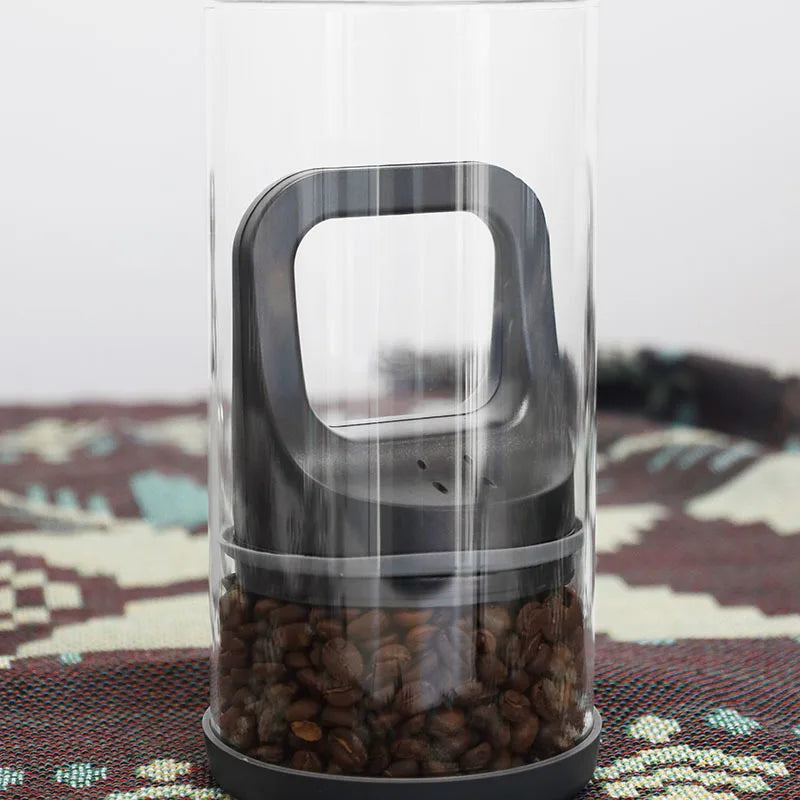 Coffee Beans Storage Vacuum Jar Kitchen Food Clear Glass Container Tea Moisture-proof Canister Home Fresh Keeping Cans