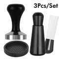 Coffee Tamper 51mm Tamper and Coffee Stirrer Set Wood Handle Coffee Tampers Coffee Accessories Barista Tools Tampers 51/53/58mm
