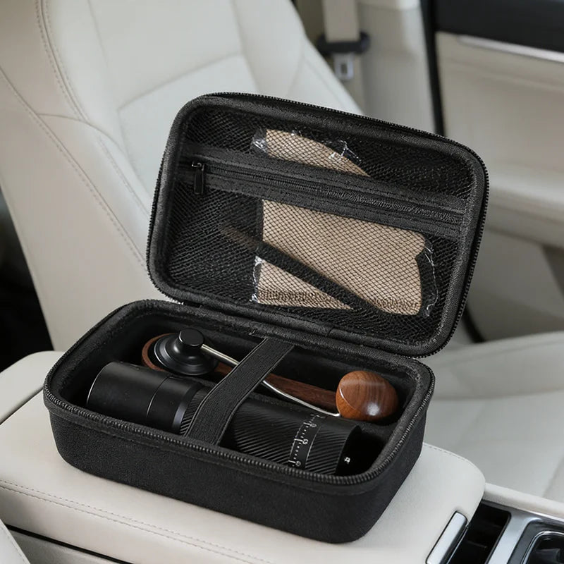 Hard Shell Case for Manual Coffee Grinder Portable Travel Carrying Bag Handheld Coffee Grinder Protective Pouch with Handle Stor