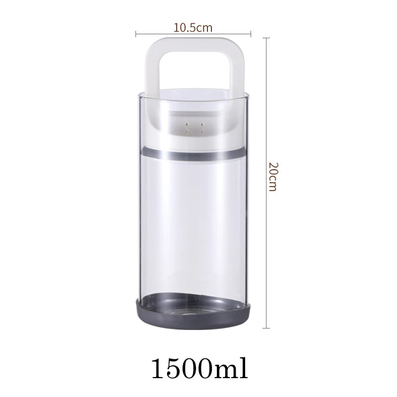 Coffee Beans Storage Vacuum Jar Kitchen Food Clear Glass Container Tea Moisture-proof Canister Home Fresh Keeping Cans
