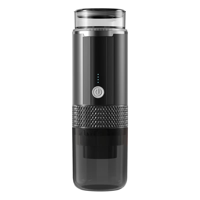Portable Espresso Machine, Manual Capsule & Ground Coffee Extractor, Small Semi-Automatic Moka Pot for Home, Outdoor, Office and