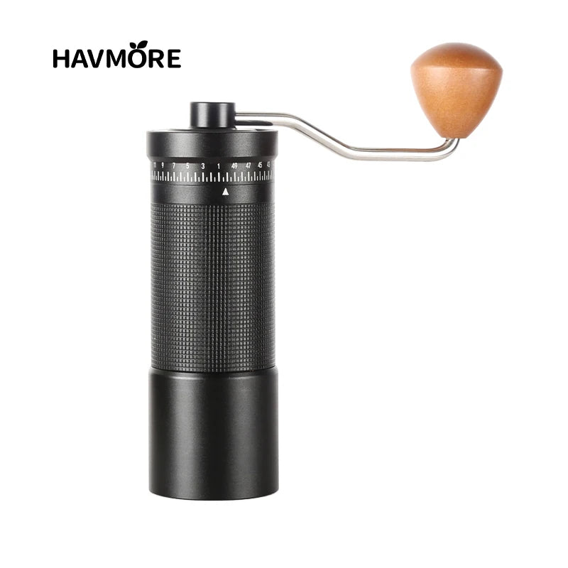 Havmore Mini Portable Stainless Steel Conical Burr Easy Manual Operation Home Use Manual Coffee Grinder