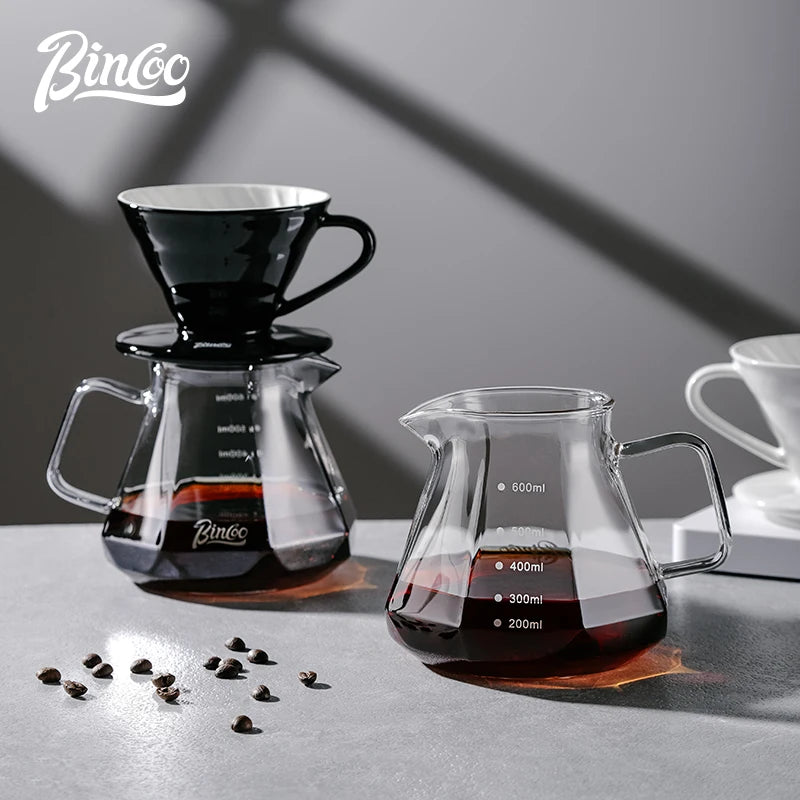 Ceramic Coffee Dripper / Pour Over Cone，Glass Coffee Server / Coffee Carafe / Coffee Pitcher，Pour Over Coffee Maker Set