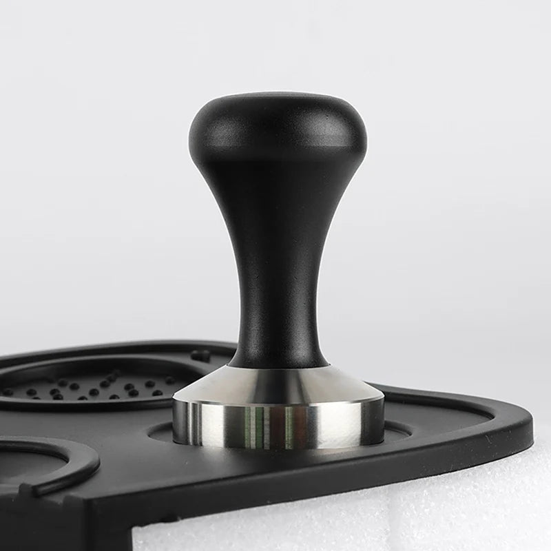 Coffee Tamper 51mm Tamper and Coffee Stirrer Set Wood Handle Coffee Tampers Coffee Accessories Barista Tools Tampers 51/53/58mm