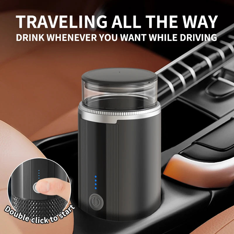 Portable Espresso Machine, Manual Capsule & Ground Coffee Extractor, Small Semi-Automatic Moka Pot for Home, Outdoor, Office and