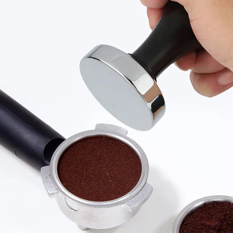 Coffee Tamper 51mm Tamper and Coffee Stirrer Set Wood Handle Coffee Tampers Coffee Accessories Barista Tools Tampers 51/53/58mm